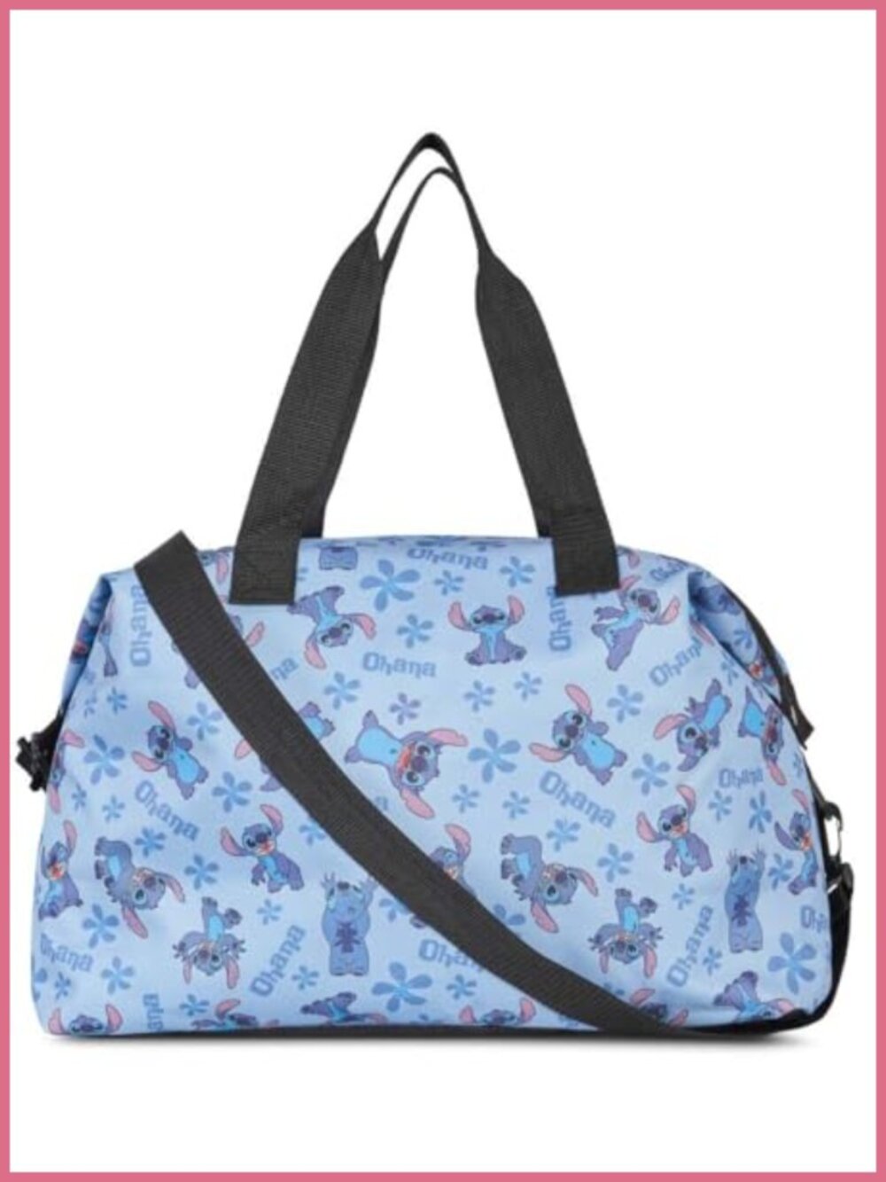 Disney Stitch Weekender Duffel Bag Polyester Travel Gym Overnight Carry-On
